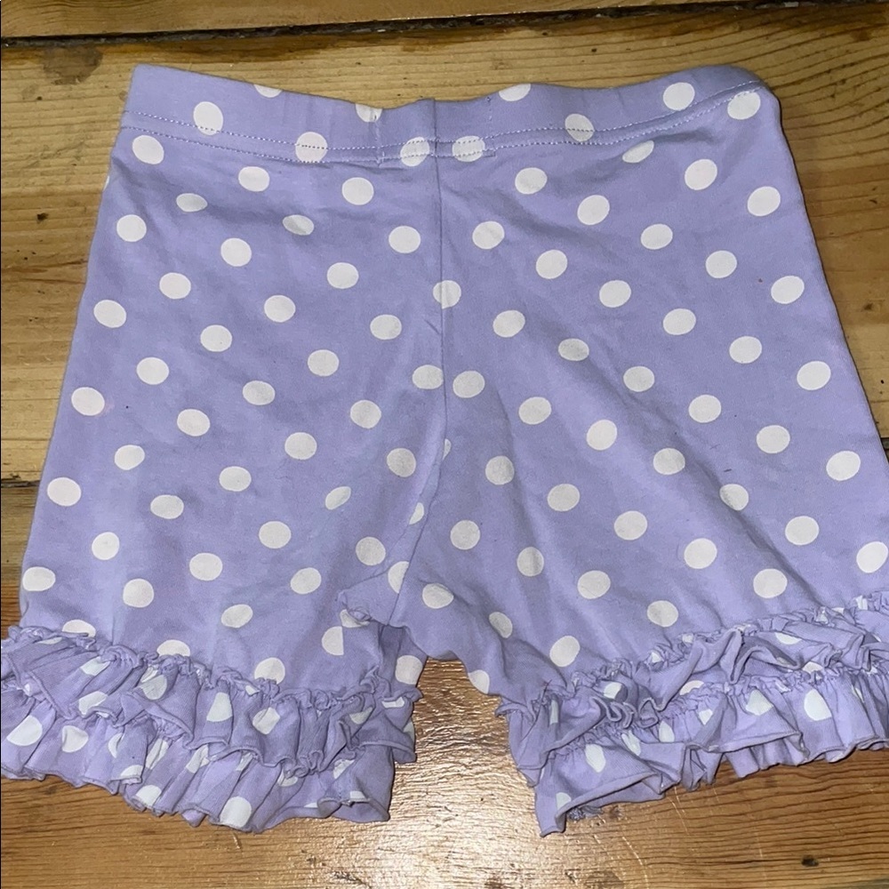 Matilda Jane sz 6 Good Hart Shoreline shorties lavender w/ dots 1/2 B18 ruffles - Picture 4 of 4